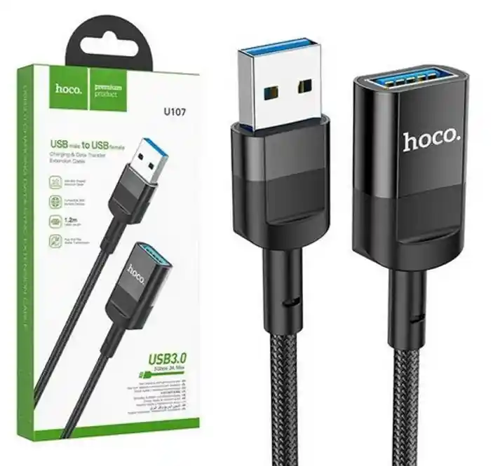 Hoco U107 USB Male to USB Female Charging and Data Transfer Extension Cable